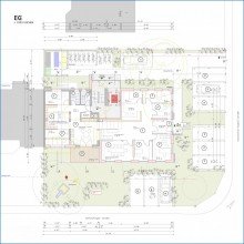Grundriss EG VK-START: KFW 55 - Attraktive 3,5 Zi. Wohnung im OG, Balkon, Aufzug, W�rmepumpe, FB-Hzg. PV, etc
