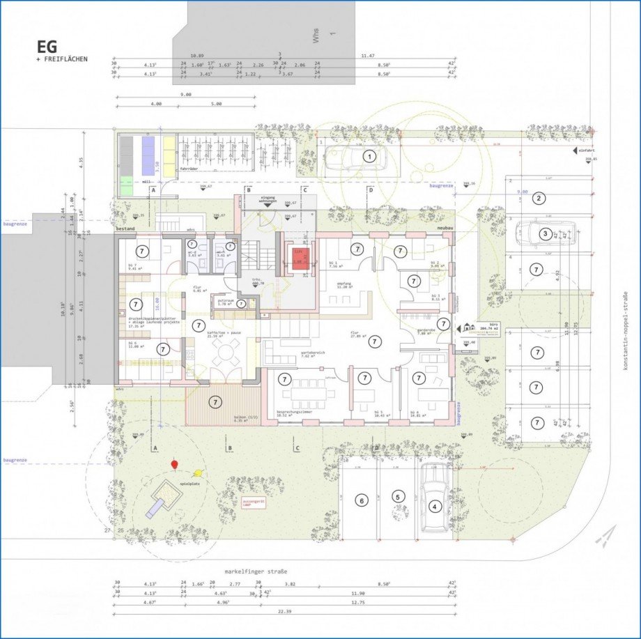 Grundriss EG Etagenwohnung Radolfzell am Bodensee
