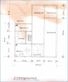 2.OG Grundriss Steisslingen: Einfamilienhaus m. sch�nem, gro�em Bau-Grundst�ck (knapp 1000 qm) u. viel Nutzfl�che!