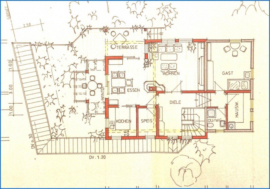 Grundriss, OG Zweifamilienhaus Pfullendorf / Aach-Linz