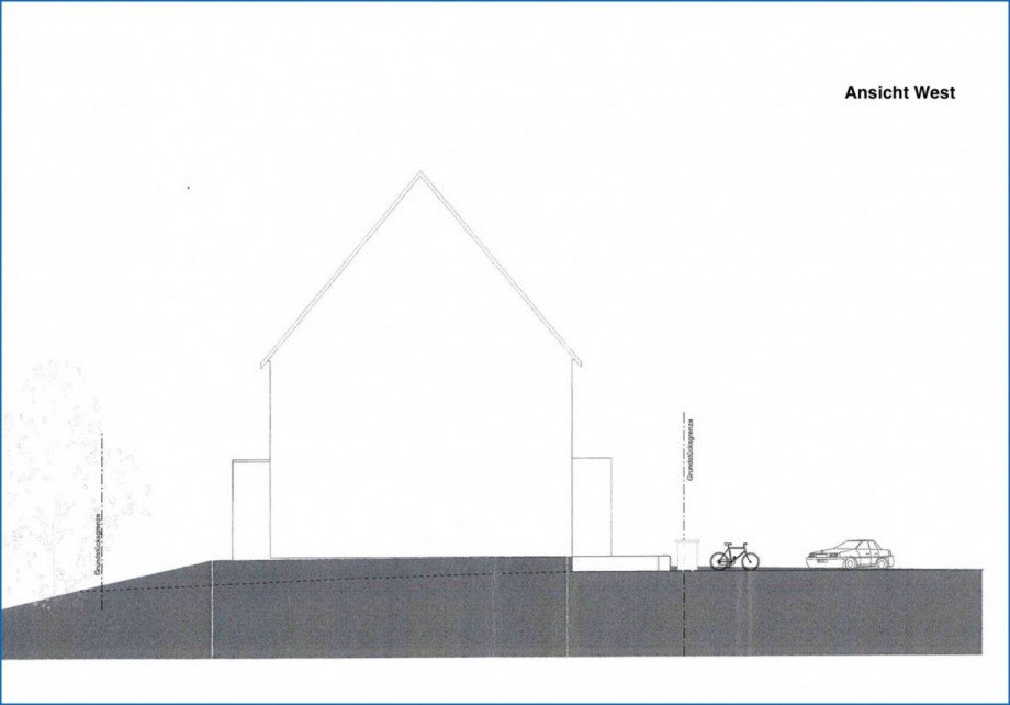 Ansicht West Doppelhaush�lfte Gottmadingen / Bietingen