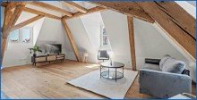 Wohnzimmer/Esszimmer Historischer Charme trifft moderne Perfektion