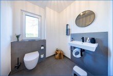 G�ste WC Gro�z�gig u. modern: Traum-Einfamilienhaus in sch�ner Lage von Rielas.-Worblingen,Bj.24, KfW 40+ !